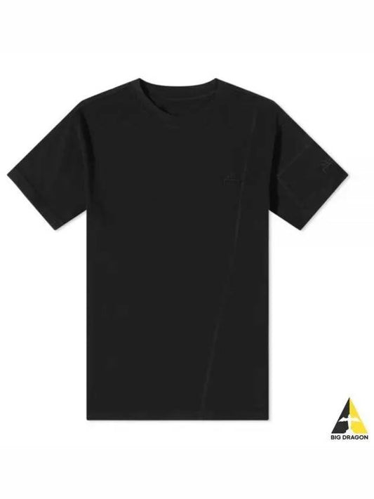 A COLD WALL Essential Embroidery Logo Short Sleeve T Shirt Black ACWMTS029 000 - A-COLD-WALL - BALAAN 1
