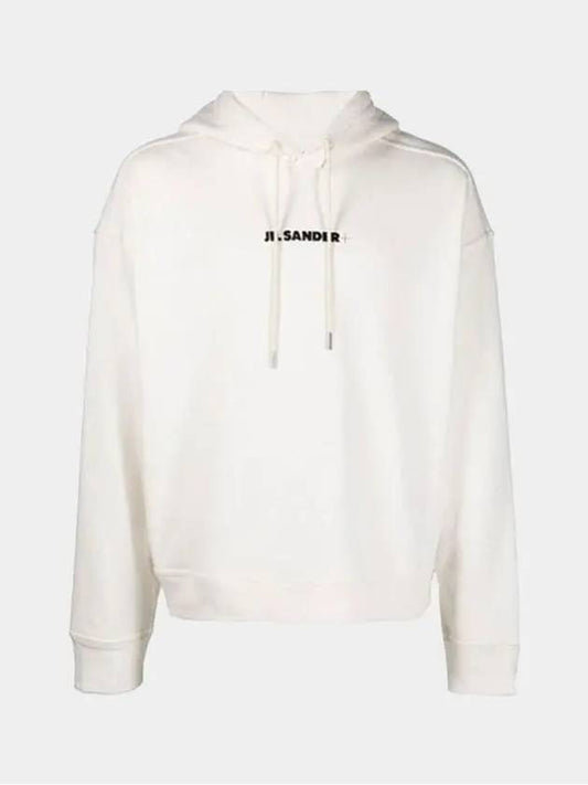 Small Logo Cotton Hoodie White - JIL SANDER - BALAAN 2