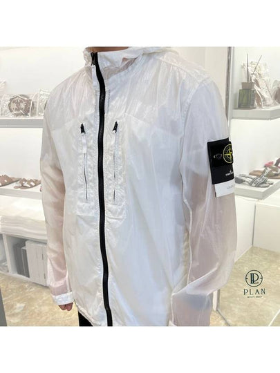 Men's Wappen Patch Lucido TC Windbreaker White - STONE ISLAND - BALAAN 2