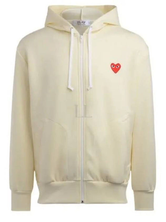 AZ T172 051 3 P1T172 Red Heart Wappen Hood Zip Up - COMME DES GARCONS - BALAAN 1