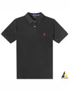 Men's Red Embroidered Logo Polo Shirt Black - POLO RALPH LAUREN - BALAAN 2