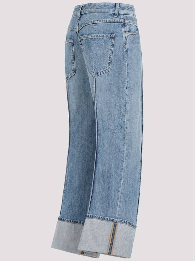 Denim Straight Pants 785335V42W0 4715 Blue - BOTTEGA VENETA - BALAAN 4