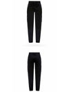 Wappen Patch Old Treatment Slim Fit Cargo Straight Pants Black - STONE ISLAND - BALAAN 5