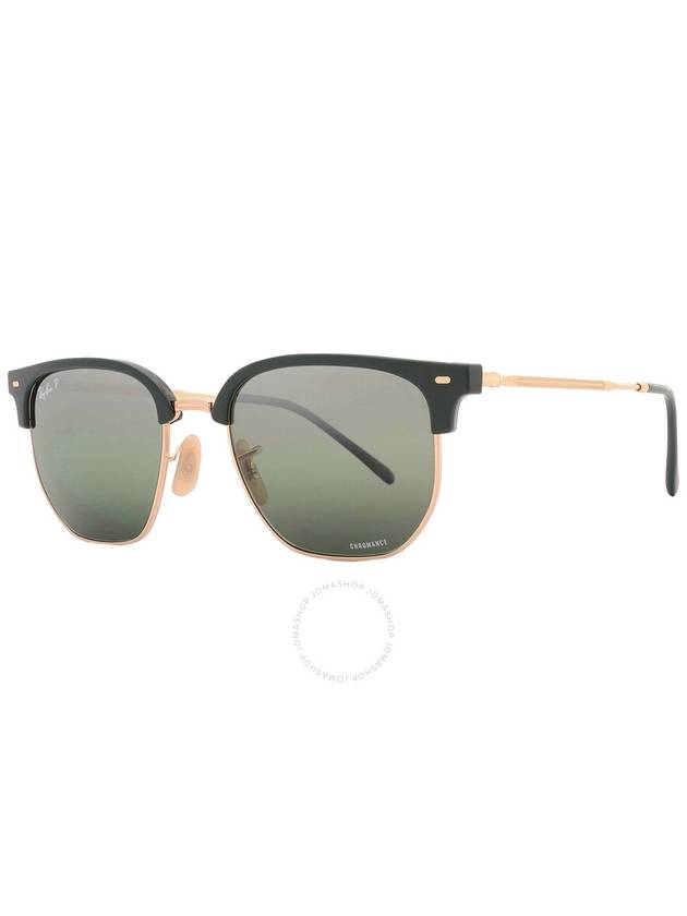 Ray Ban New Clubmaster Polarized Green Mirrored Unisex Sunglasses RB4416 6655G4 53 - RAY-BAN - BALAAN 2