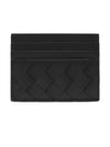 Intrecciato Leather Card Wallet Black - BOTTEGA VENETA - BALAAN 2