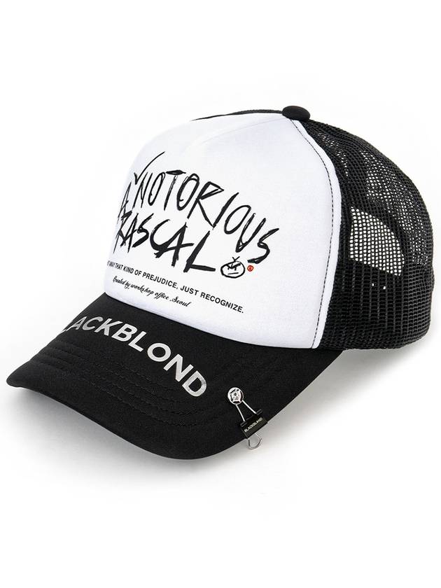 BBD Rascal Trucker Mesh Cap Black - BLACKBLOND - BALAAN 2