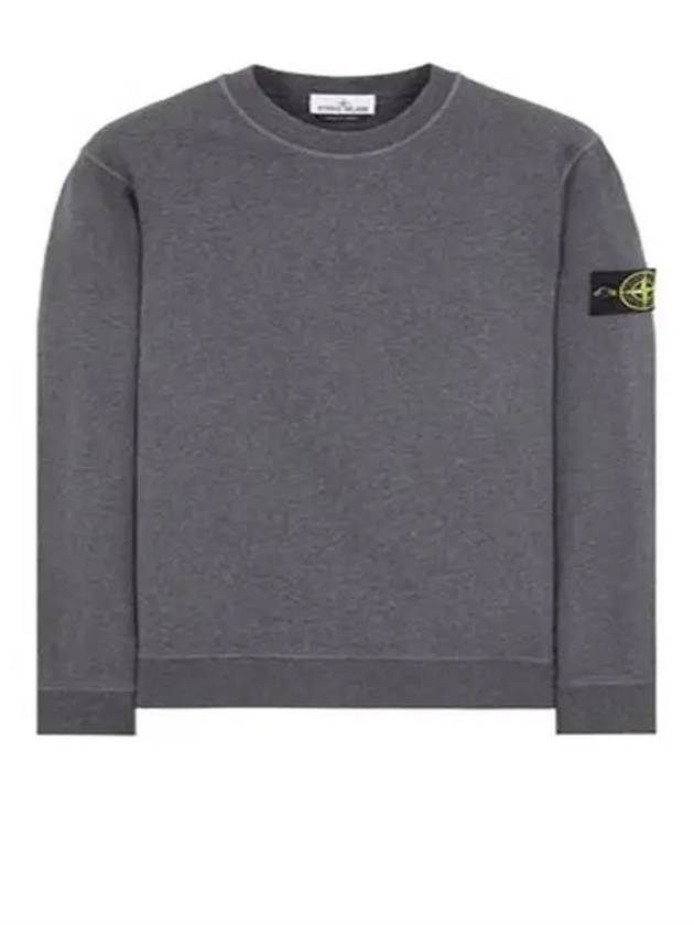 Wappen Patch Garment Dyed Sweatshirt Grey - STONE ISLAND - BALAAN 2