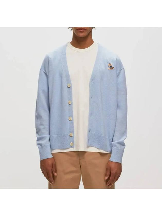 Dressed Fox Patch Chillex Cardigan Blue - MAISON KITSUNE - BALAAN 2