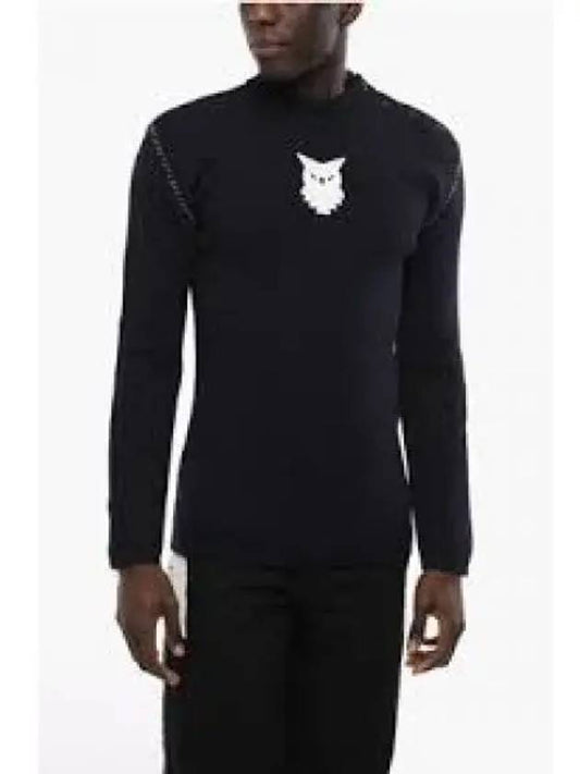 Animal Totem Sailor Wool Knit Top Navy - MAISON MARGIELA - BALAAN 2