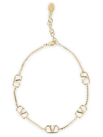 Women's V Logo Signature Bracelet Gold - VALENTINO - BALAAN 1