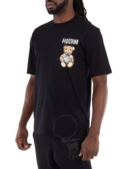 Moschino Teddy Bear Logo Print Cotton T Shirt Brand Size 46 US Size 36 - MOSCHINO - BALAAN 2