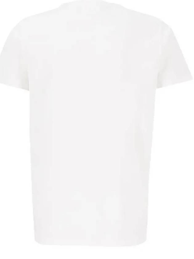 Men's Zafferh Printed Cotton Short Sleeve T-Shirt White - ISABEL MARANT - BALAAN 4