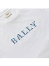 Logo Print Short Sleeve T-Shirt White - BALLY - BALAAN 4