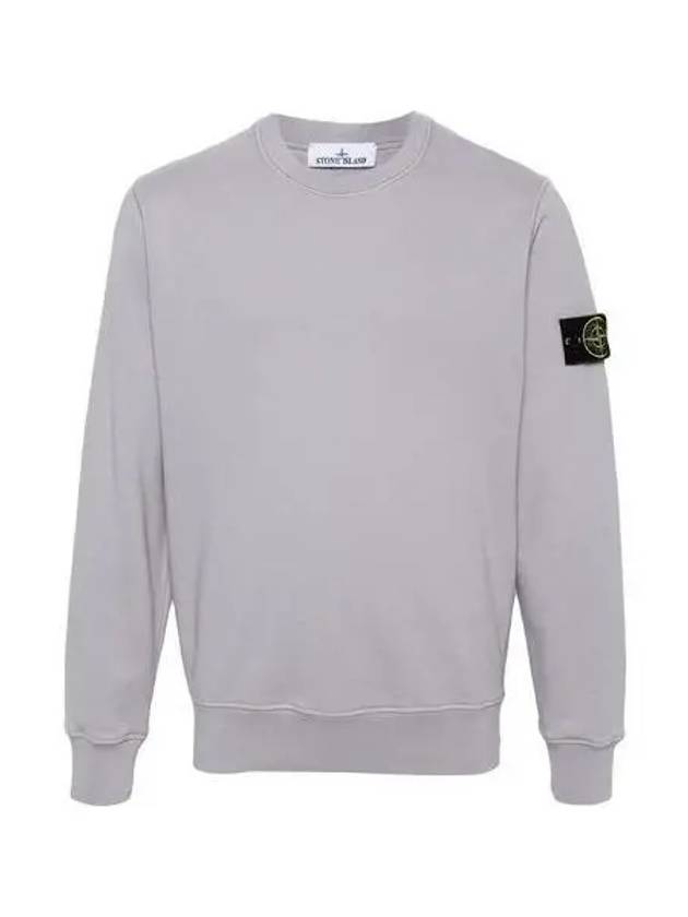 Wappen Patch Garment Dyed Sweatshirt Grey - STONE ISLAND - BALAAN 2