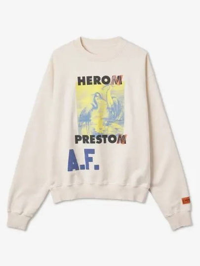 AF Authorized Logo Sweatshirt White - HERON PRESTON - BALAAN 2