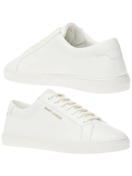 Women's Andy Low Top Sneakers White - SAINT LAURENT - BALAAN 2