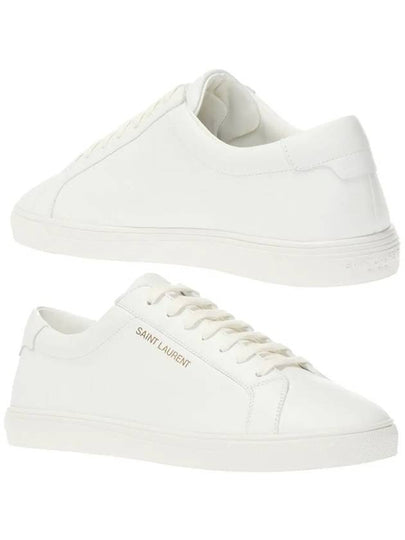 Women's Andy Low Top Sneakers White - SAINT LAURENT - BALAAN 2