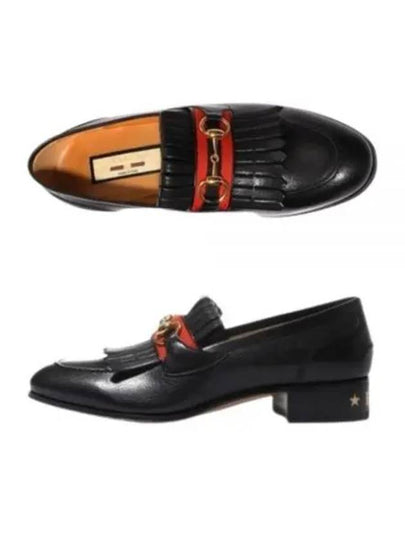 Men's Horsebit Leather Loafers Black - GUCCI - BALAAN 2