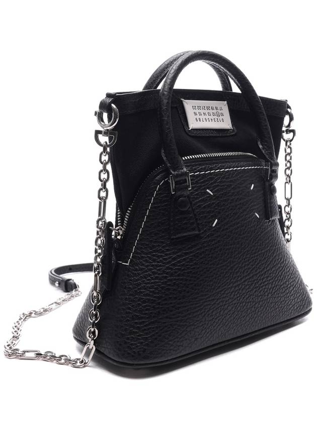 5AC Classique Micro Tote Bag Black - MAISON MARGIELA - BALAAN 4