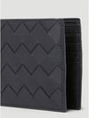 Intrecciato Leather Half Wallet Black - BOTTEGA VENETA - BALAAN 7