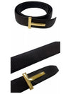 T buckle pebbled reversible 30MM belt brown black 122TB224 LCL236G 3BN06 TEO - TOM FORD - BALAAN 4