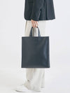 PASADENA LX Leather Cross Tote Bag Black - NATIONAL PUBLICITY - BALAAN 3