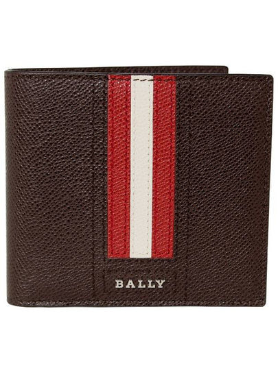 Men’s 3 Stripe Half Wallet Brown - BALLY - BALAAN 2