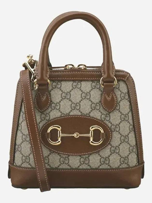 Horsebit 1955 Mini Top Handle Tote Bag Brown - GUCCI - BALAAN 2