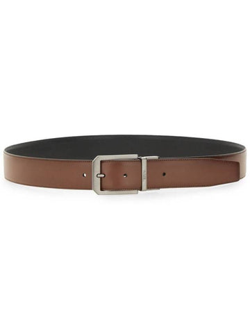 Zegna Reversible Leather Belt - ERMENEGILDO ZEGNA - BALAAN 1