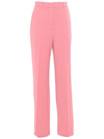 Quasar Wool Crepe Satin Straight Pants Pink - MAX MARA - BALAAN 2