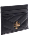 Kira Chevron Logo Card Wallet Black - TORY BURCH - BALAAN 4