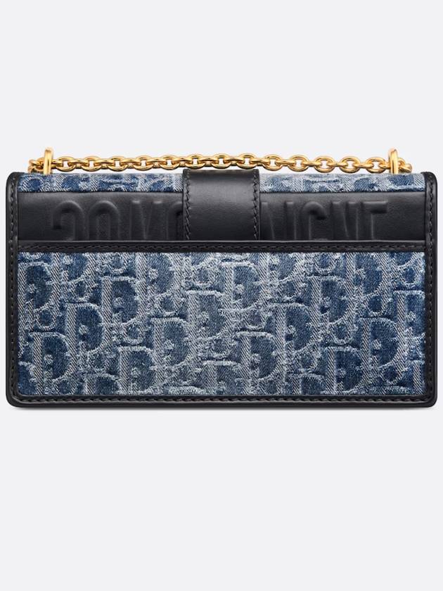 30 Montaine East West Chain Denim Cross Bag Blue - DIOR - BALAAN 4