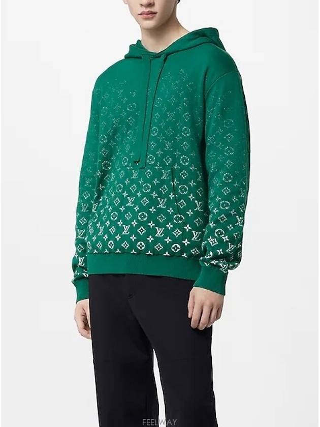 Monogram Gradient Cotton Hoodie Vert - LOUIS VUITTON - BALAAN 5