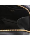 Embossed Logo Leather Top Handle Shoulder Bag Black - MIU MIU - BALAAN 7