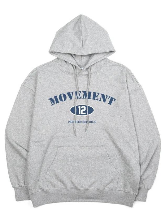 Authentic Indigo Blue Hoodie Gray - MONSTER REPUBLIC - BALAAN 2