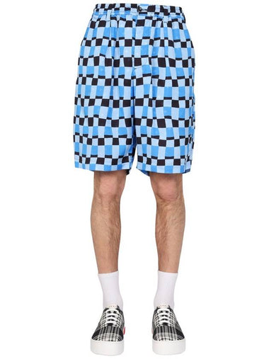 CHECK PRINT BERMUDA SHORTS - MARNI - BALAAN 1