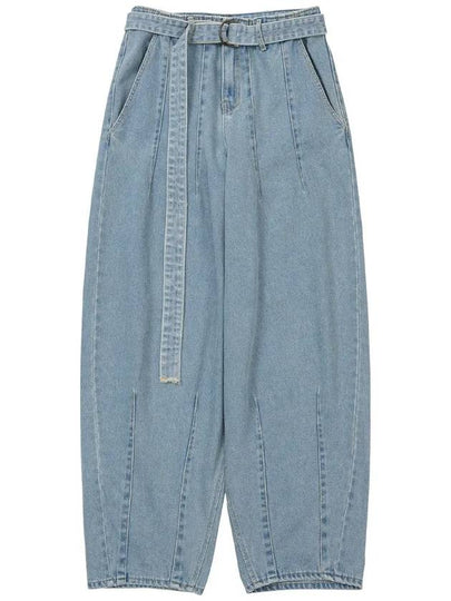 Oversized Washed Wide Jeans Sky Blue - AJOBYAJO - BALAAN 2