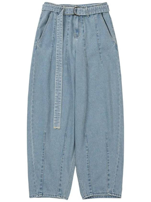 Oversized Washed Wide Jeans Sky Blue - AJOBYAJO - BALAAN 2