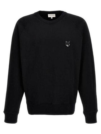 Bold Fox Head Patch Oversized Sweatshirt Black - MAISON KITSUNE - BALAAN 2