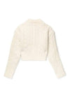 Cable Wool Knit Top Off-White - AMI - BALAAN 7