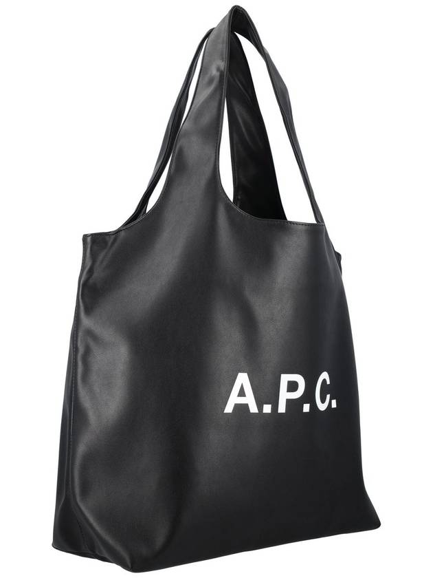 Ninon Logo Print Tote Bag Black - A.P.C. - BALAAN 3