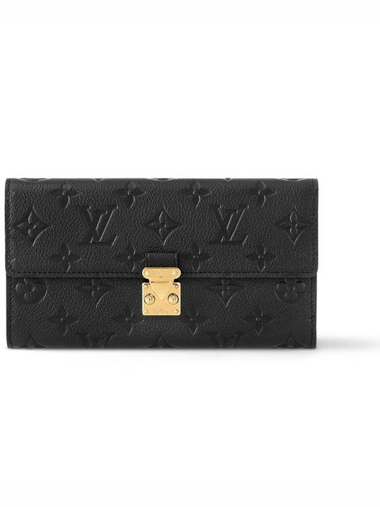 Domestic Department Store Sarah Wallet Long Black M82638 - LOUIS VUITTON - BALAAN 2