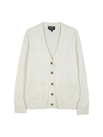 Louisa Wool Cardigan Ecru - A.P.C. - BALAAN 1