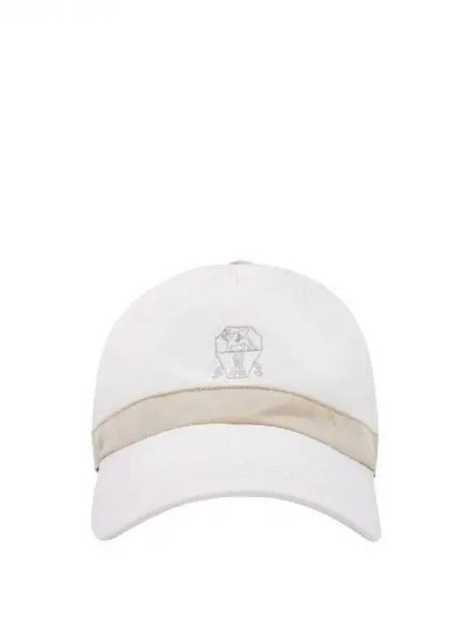 Front Embroidered Logo Ball Cap White - BRUNELLO CUCINELLI - BALAAN 2