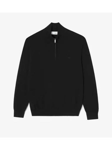 Men s Basic Half Zip Up Pullover Black - LACOSTE - BALAAN 1