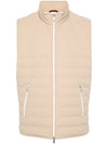 Zip-Up Down Vest Sand - BRUNELLO CUCINELLI - BALAAN 2