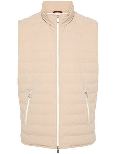 Zip-Up Down Vest Sand - BRUNELLO CUCINELLI - BALAAN 2