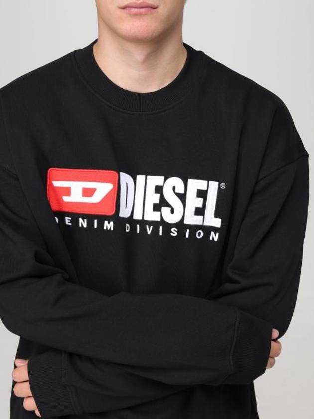 S Box Div Sweatshirt Black - DIESEL - BALAAN 4