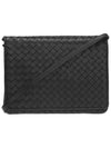 Intrecciato Flap Mini Cross Bag Black - BOTTEGA VENETA - BALAAN 1