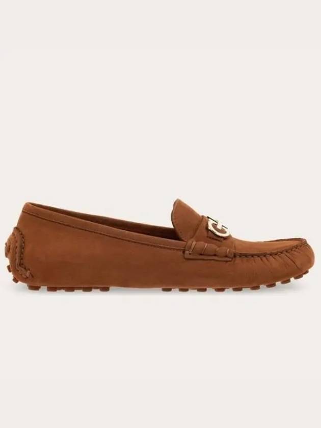 Gancini Driving Shoes Brown - SALVATORE FERRAGAMO - BALAAN 2